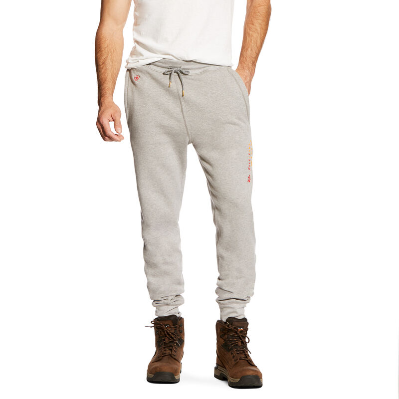 Ariat Work: FR Work Pantalones De Chandal Hombre - Gris (EBVDP8190)